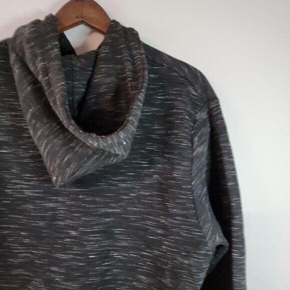 Phat Farm Mens Hoodie Large Full-Zip Black Grey Heavyweight Pockets Pre Owned - Picture 9 of 14